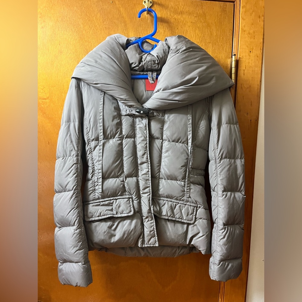 Saks Fifth Avenue Gray Puffer Jacket